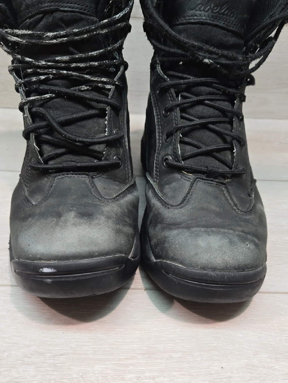 Cabelas Men's 81-8561 Black Tactical Lace-Up Boots Sneakers High Top Shoes 9.5D